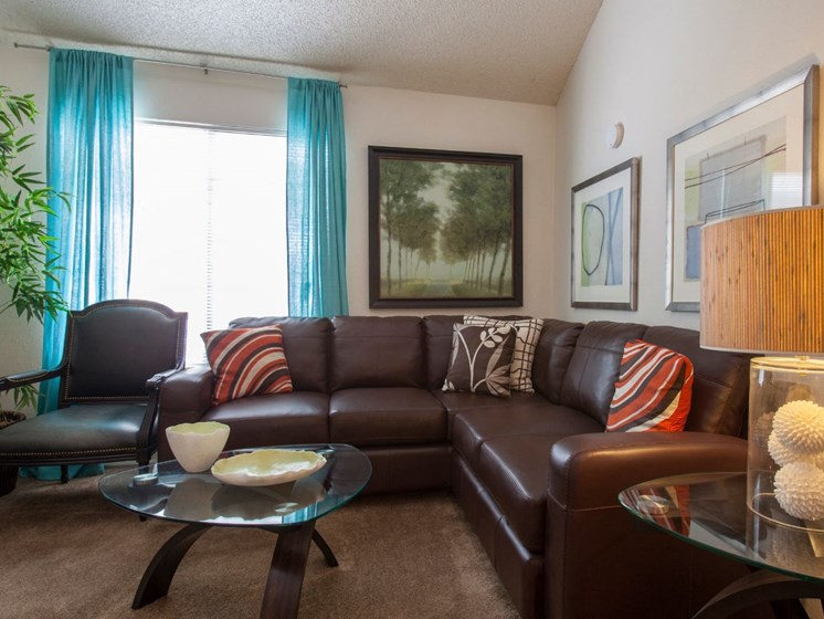 Living Room (Model) at Cinnamon Tree Apartments in Albuquerque, MN